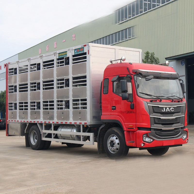 Camion de transport de bétail porcin en alliage d'aluminium JAC 4*2