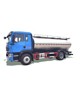 HOWO 4*2 Stainless steel 2 axle 13t milk tank truck
