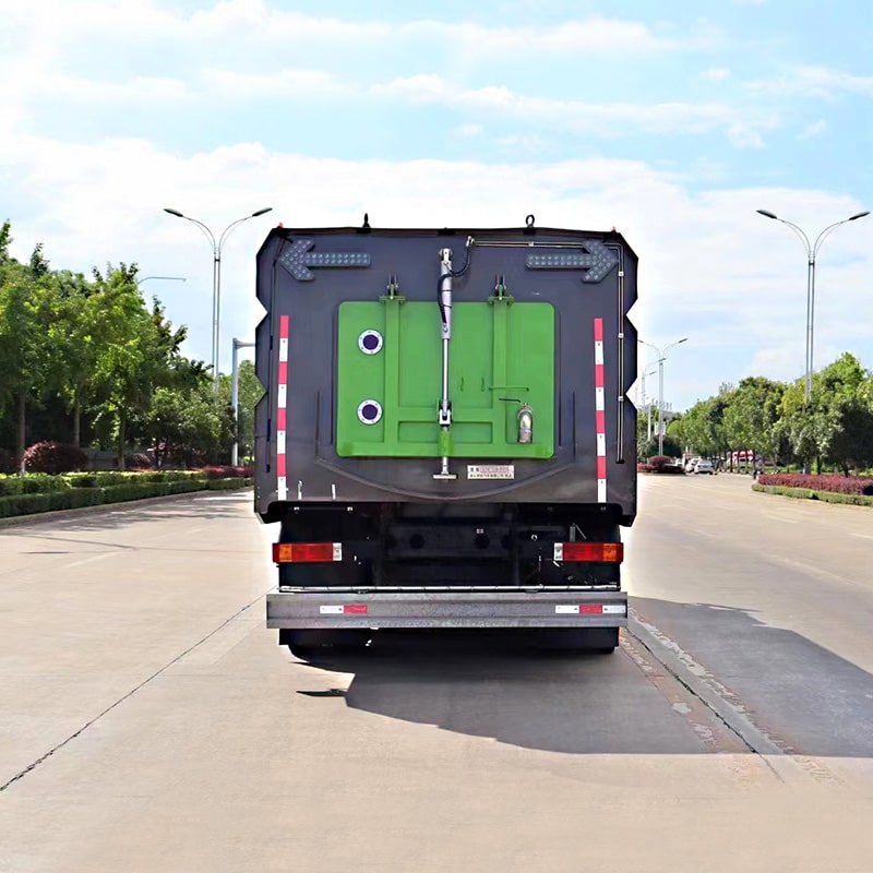 SHACMAN 9m3 road sweeper truck with water spray