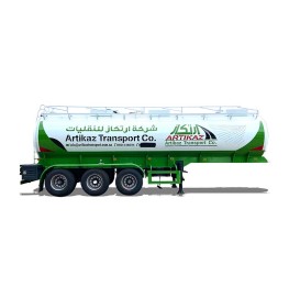 Semi Trailer Aluminum Oil Water Liquid  Fuel Tanker Truck