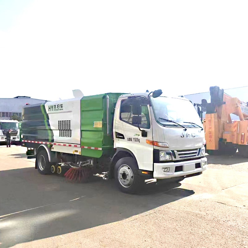 JAC 4*2 4 куб.м. нержавеющая сталь подметально-уборочная машина для дорог