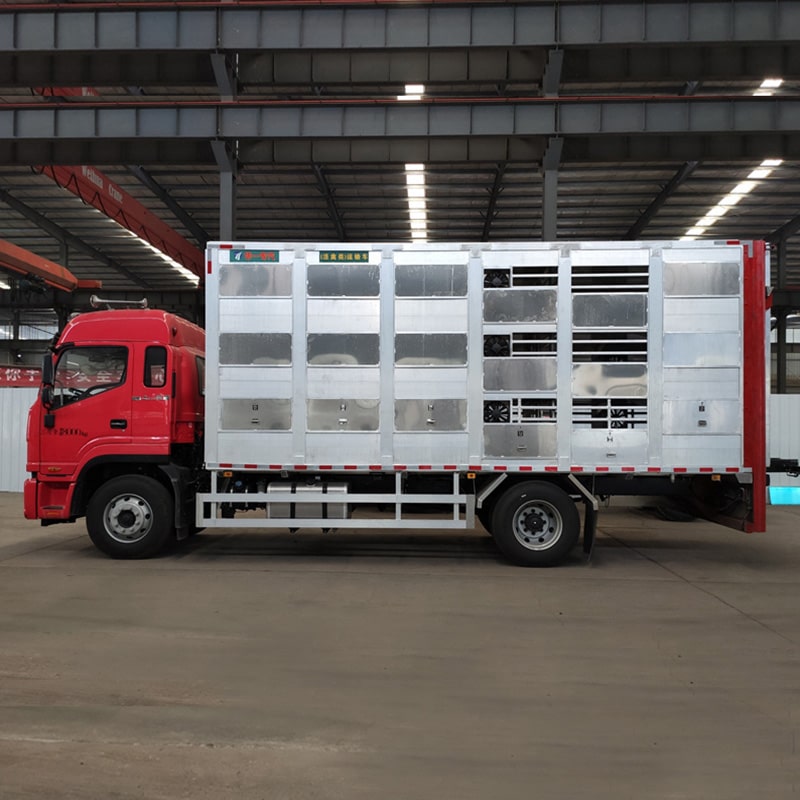 Camion de transport de bétail porcin en alliage d'aluminium JAC 4*2