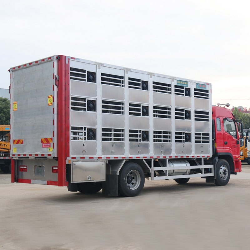 Camion de transport de bétail porcin en alliage d'aluminium JAC 4*2