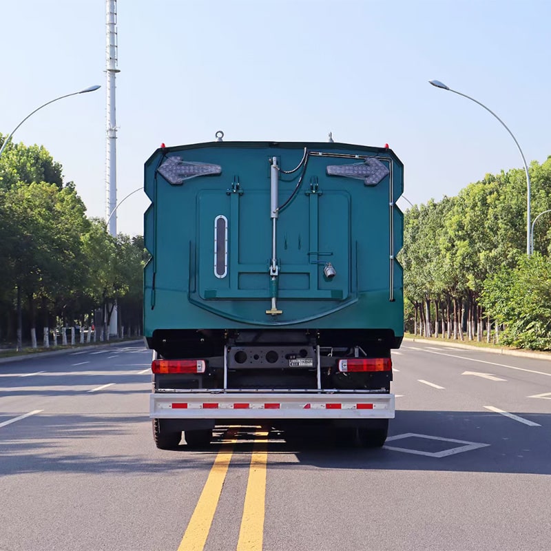 HOWO 9m3  washing road sweeper truck