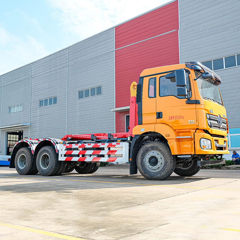 Мусоровоз Shacman Heavy 6x4 18CBM с крюковым подъемником