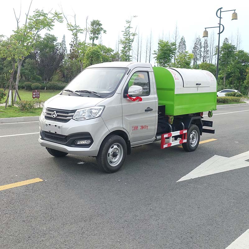 changan 4x2 3cbm mini hook lift garbage truck