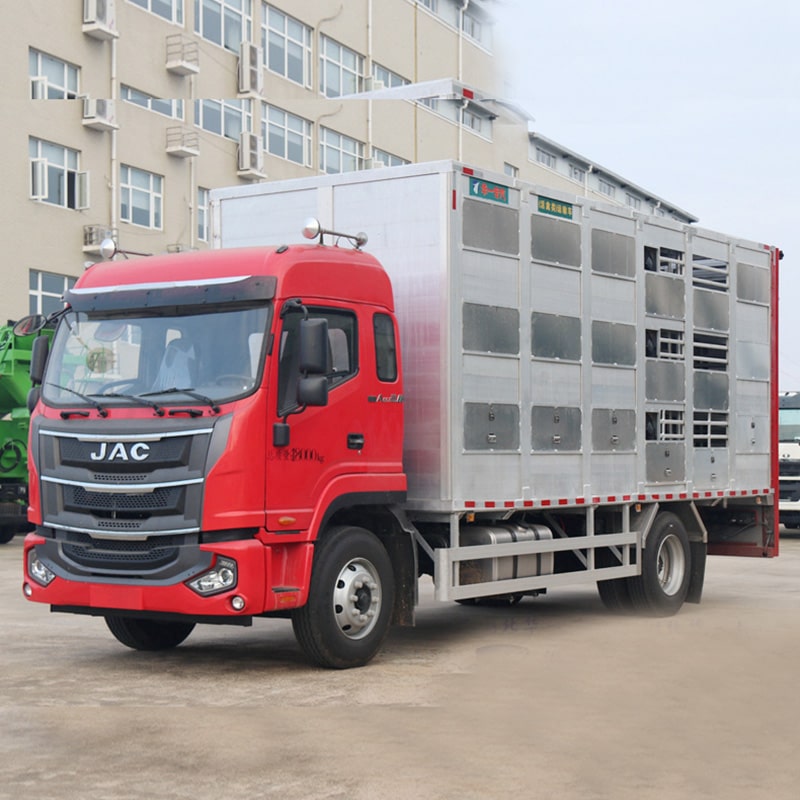Camion de transport de bétail porcin en alliage d'aluminium JAC 4*2