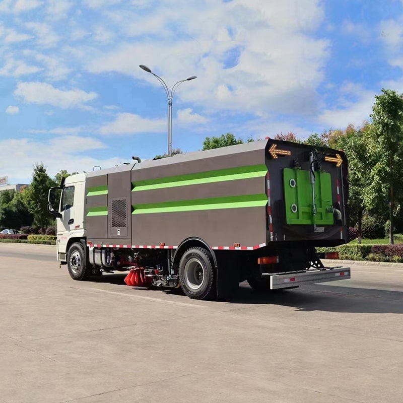 SHACMAN 9m3 road sweeper truck with water spray