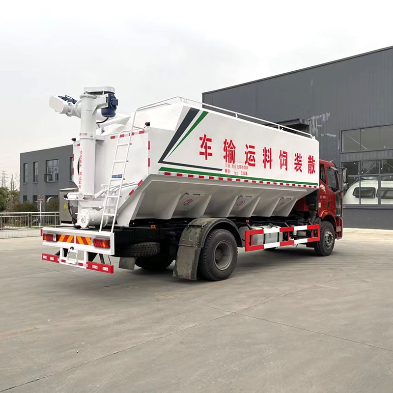 FAW high quality 10 ton self-unloading Bulk Feed Truck
