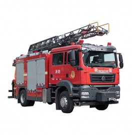 Howo 8 CBM Aerial Ladder Rescue Fire Fighting Truck