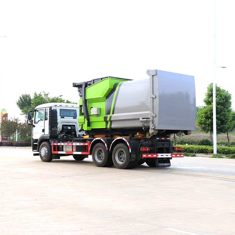 HOWO 16m3 6*4 Hydraulic Hook-lift hoist garbage truck