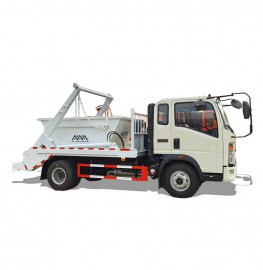 Sinotruk HOWO 4X2 5CBM Swing Arm Garbage Truck Rear Loader