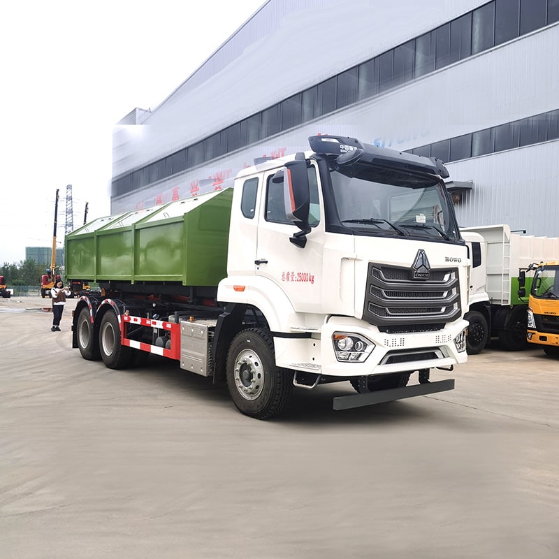 Sinotruck Howo 6x4 25 тонн мусоровоз с откидным бортом
