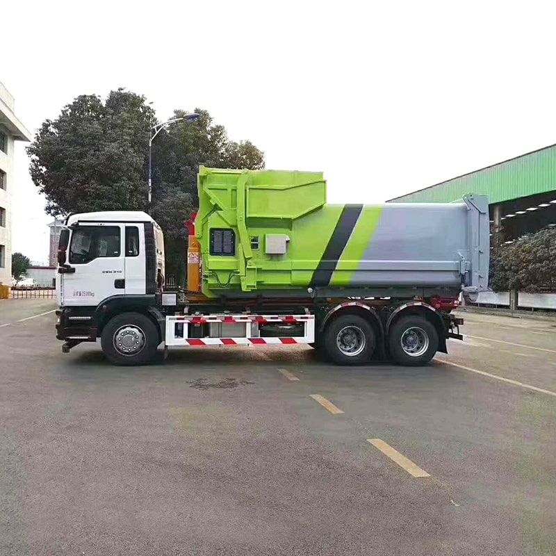 Camion de collecte des ordures à bras hydraulique Sinotruk de 25 tonnes