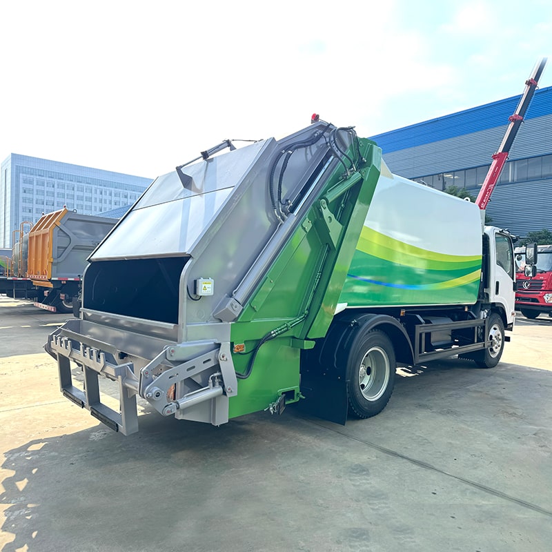 ISUZU 8 CBM Garbage Compactor Truck Rubbish Compressing Truck