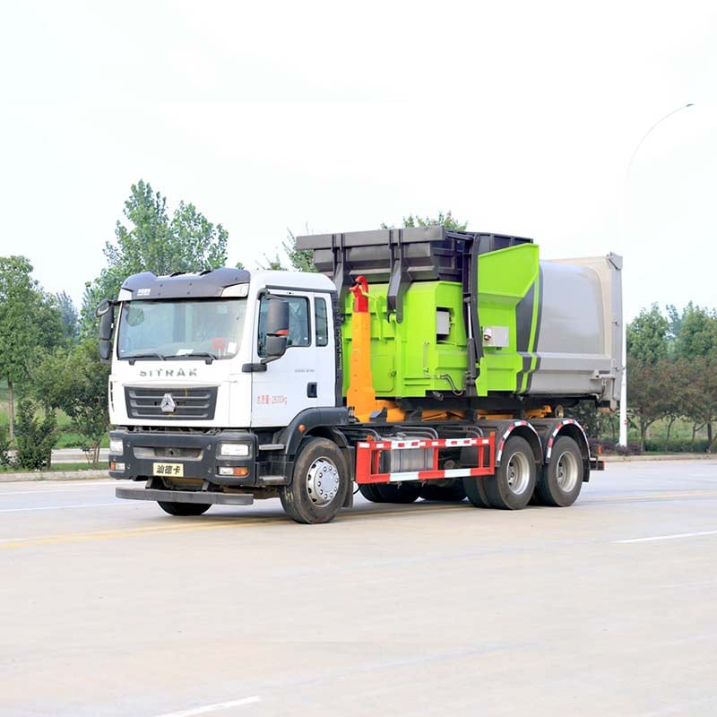 HOWO 16m3 6*4 Hydraulic Hook-lift hoist garbage truck