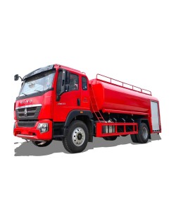 شاحنة إطفاء حرائق SINOTRUK جديدة أو مستعملة بخزان مياه سعة 10 أمتار مكعبة
